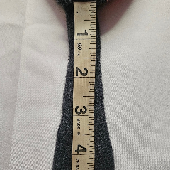 Unbranded Boys Gray, Blue And Orange Skull Mohawked Winter Hat With Ear Flaps - Picture 8 of 8